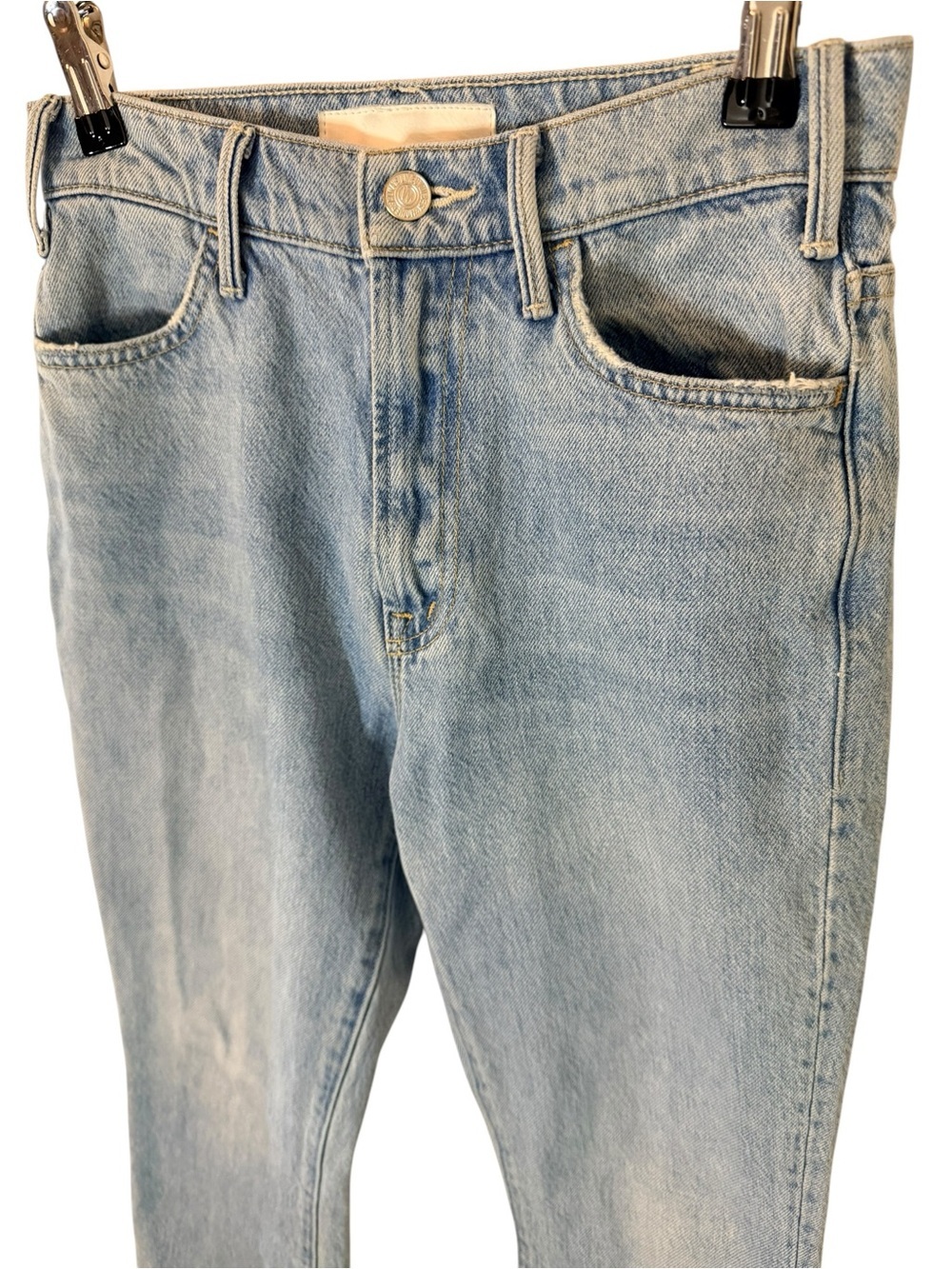 MOTHER The Hustler Ankle Fray Jeans 24 Home On The Range 100% Cotton - Picture 4 of 12